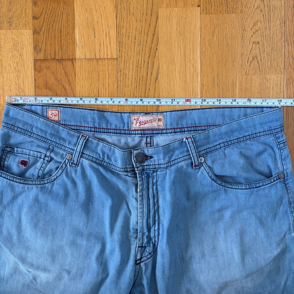 Men's Marco Pescarolo Lightweight Blue Relaxed Jeans W36 - Picture 5 of 14